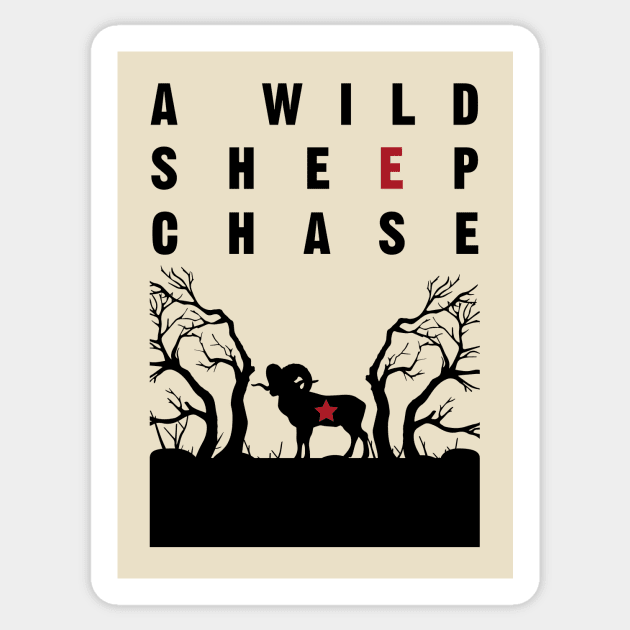 A Wild Sheep Chase Sticker by PauEnserius